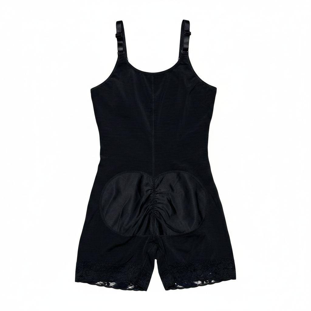 Women's High Compression Faja Bodysuit – Black (Size XS)