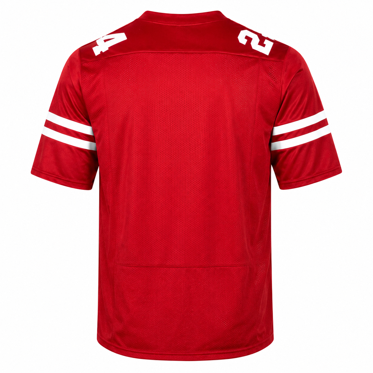 Men's Wisconsin Badgers Red Player Custom Jersey – Size Large