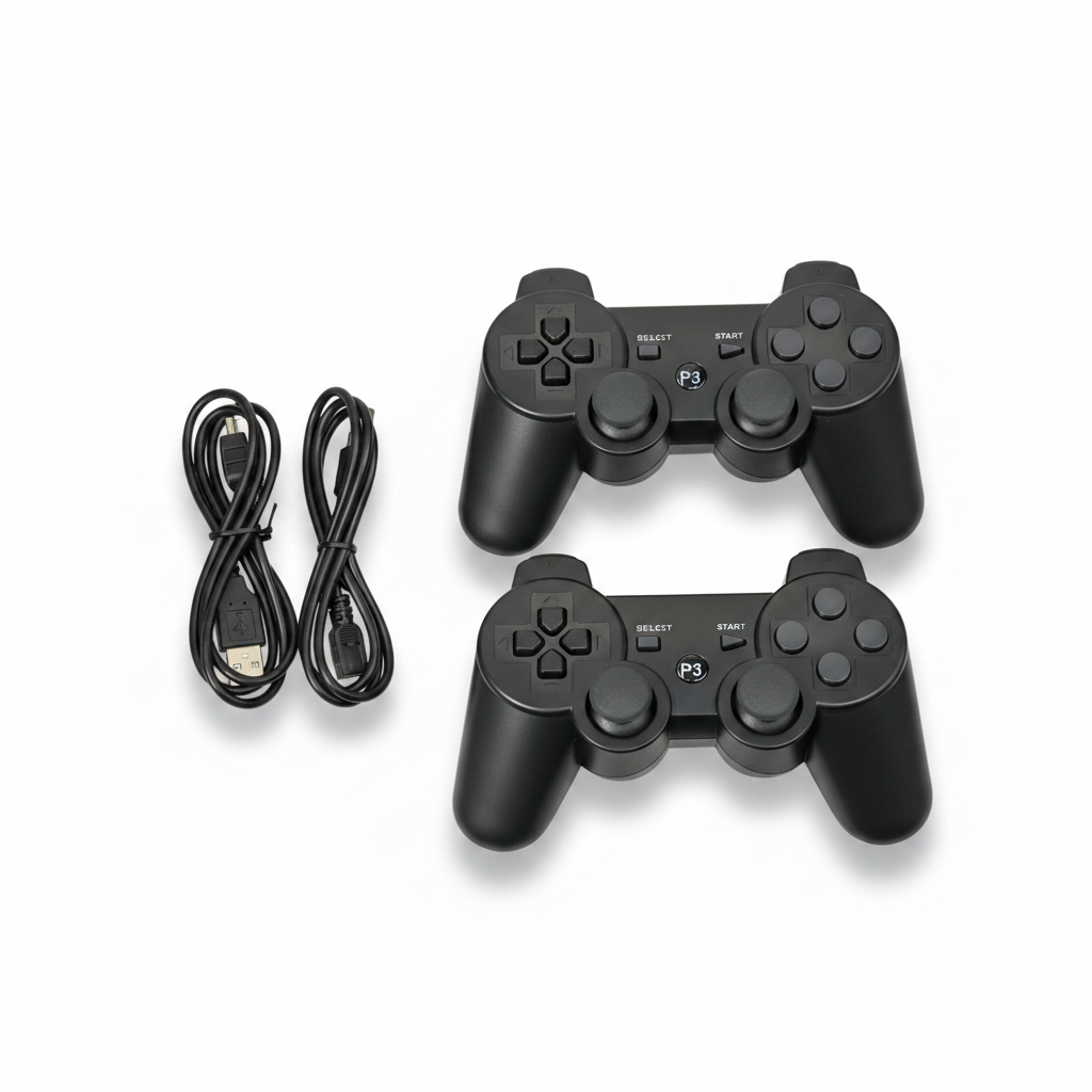PS3 Wireless Controller 2-Pack – Double Shock Rechargeable Gamepad