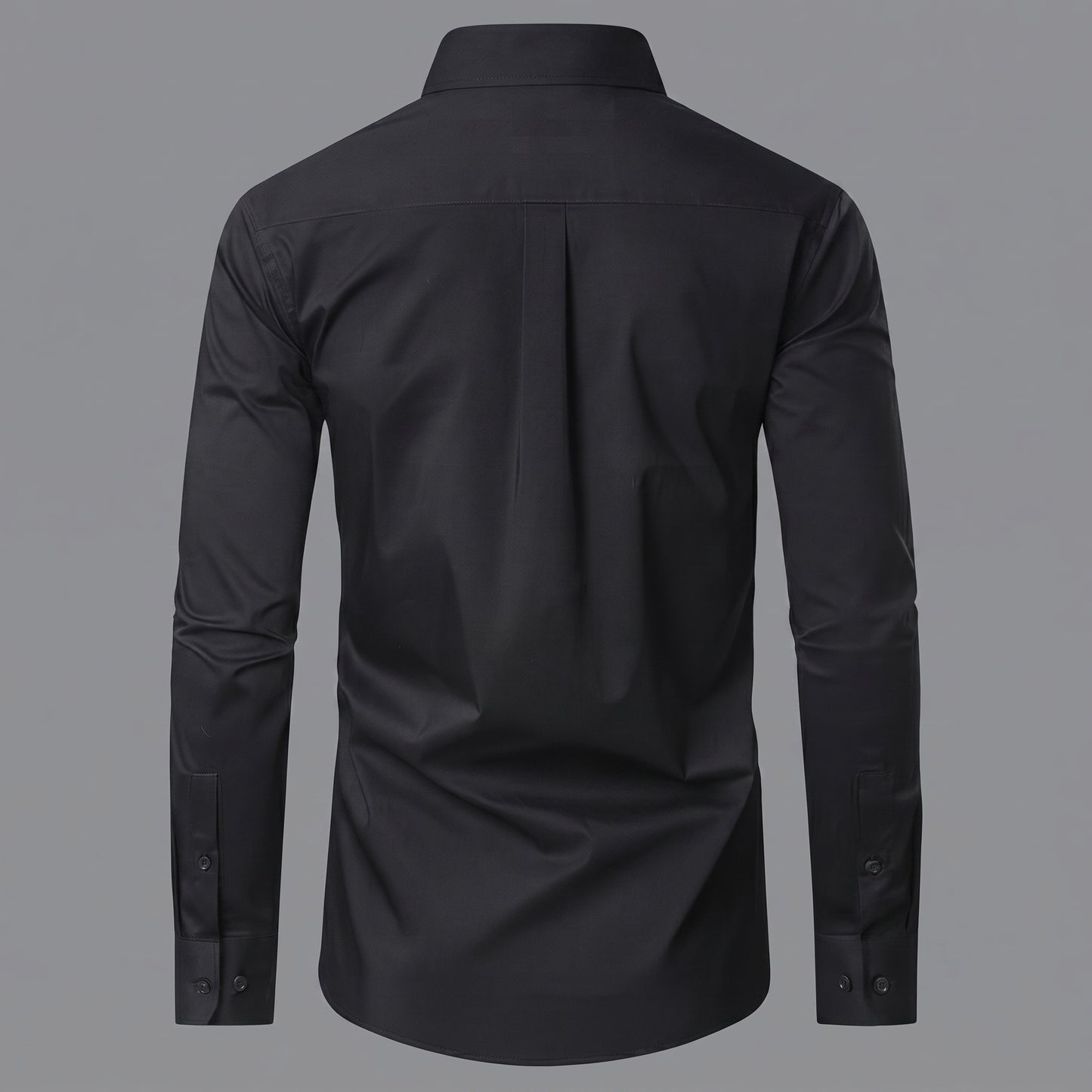 3-Pack Men's Long Sleeve Classic Dress Shirts (Black, Navy, White) Size Small