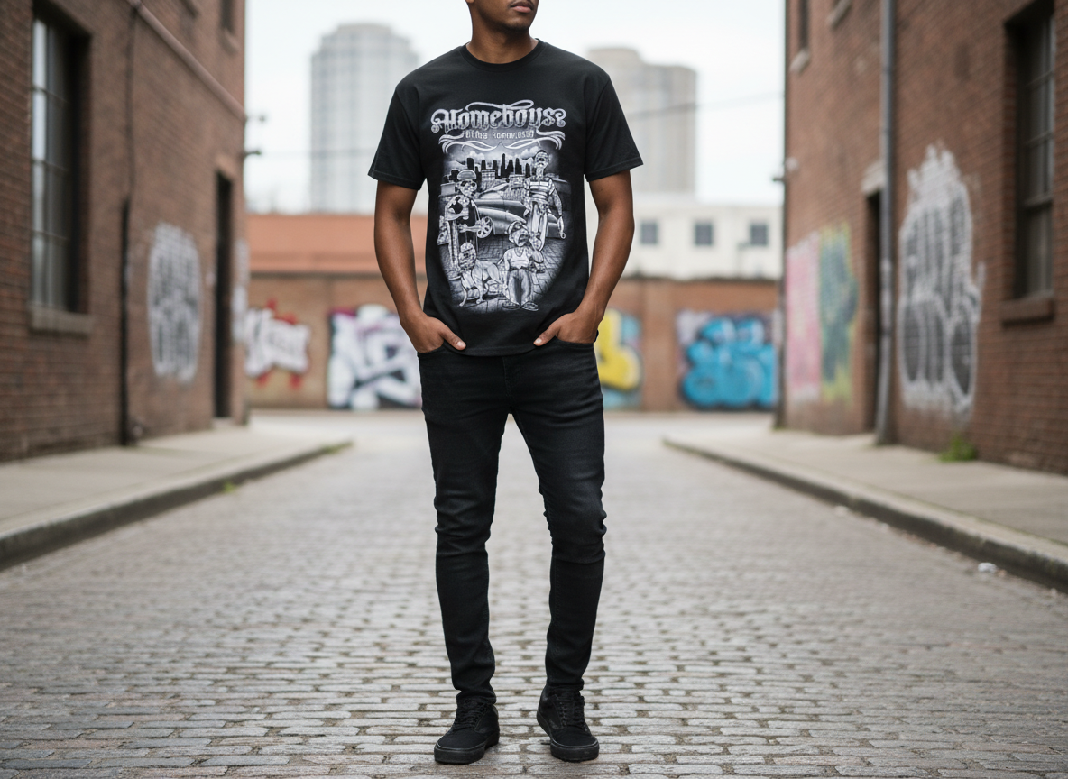 Chicano-Style Graphic T-Shirt - Clika Company