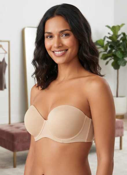 Wacoal Women's Red Carpet Full Busted Strapless Convertible Bra Sand 34B