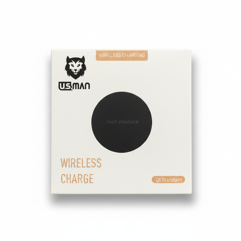 USMan Wireless Charger Qi Standard - Black
