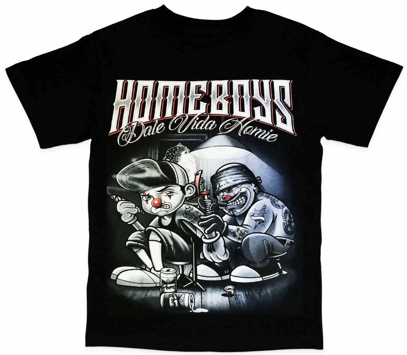 Chicano-Style Graphic T-Shirt - Dale Vida Homie