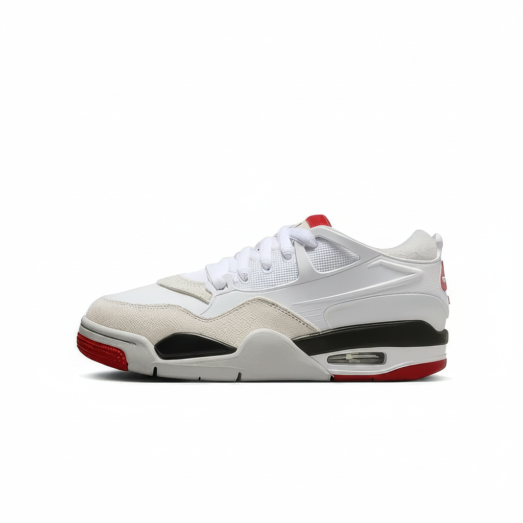 Youth Air Jordan 4 Varsity Red & Black (RQ7938 102) Size 6.5Y
