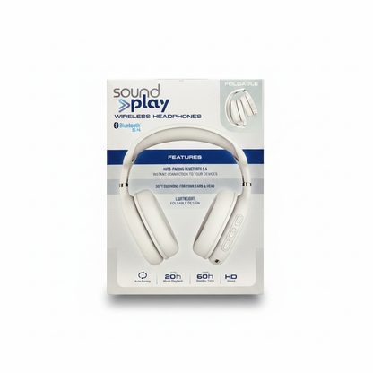 SoundPlay Wireless Headphone Bluetooth 5.4 (Open Package)