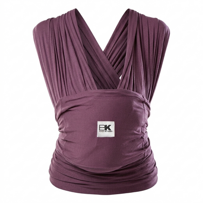 Baby K’tan Original Pre-Wrapped Baby Carrier Sling (5-in-1) Eggplant Size X-Small - Open Package