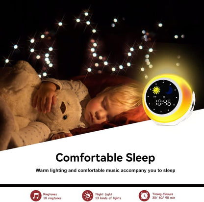 Children's Alarm Clock with Night Light – D3000 Kids Bedside Clock
