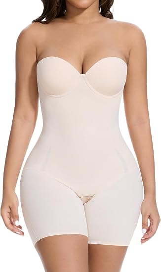 Decorus Strapless Shapewear Bodysuit For Women (NWT)