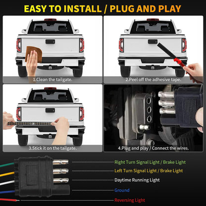 48" Universal Tailgate LED Light Strip (New/Open Box)
