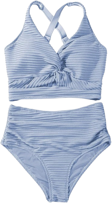 Herseas Women's 2-Piece Bikini Set – Light Blue, X-Large