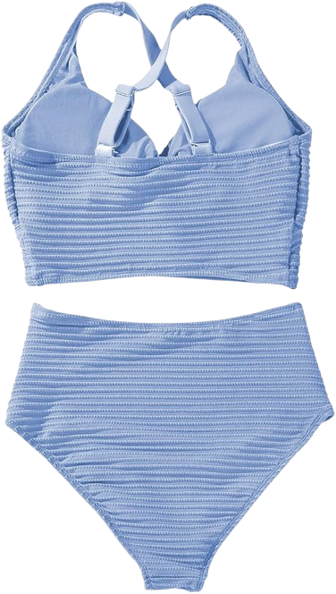 Herseas Women's 2-Piece Bikini Set – Light Blue, X-Large