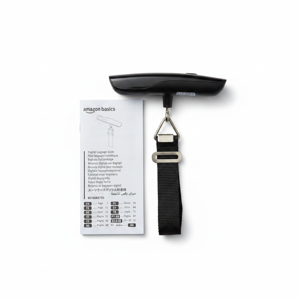 Digital Luggage Scale – 110 lb / 50 kg Portable Hanging Scale