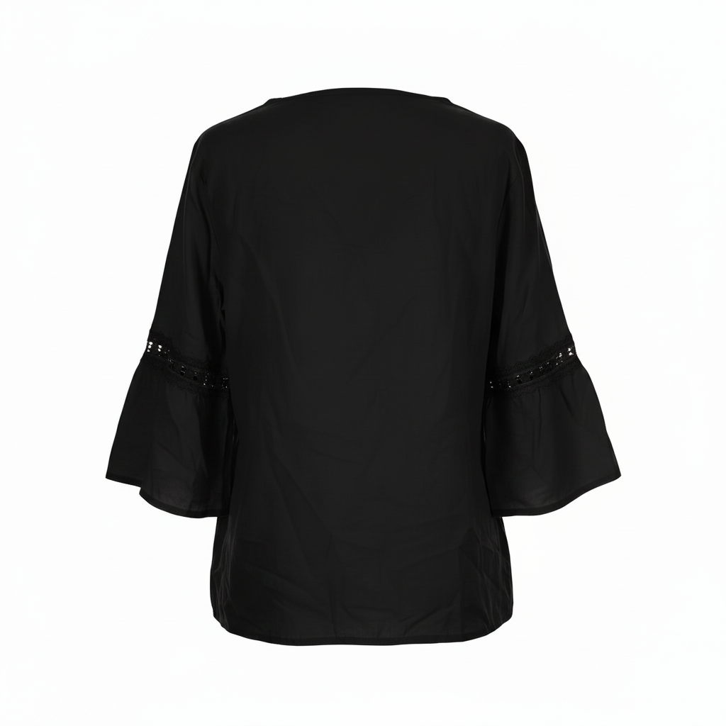 Women's Craaazy Shirts 3/4 Sleeve Relaxed Fit Top Size 2XL
