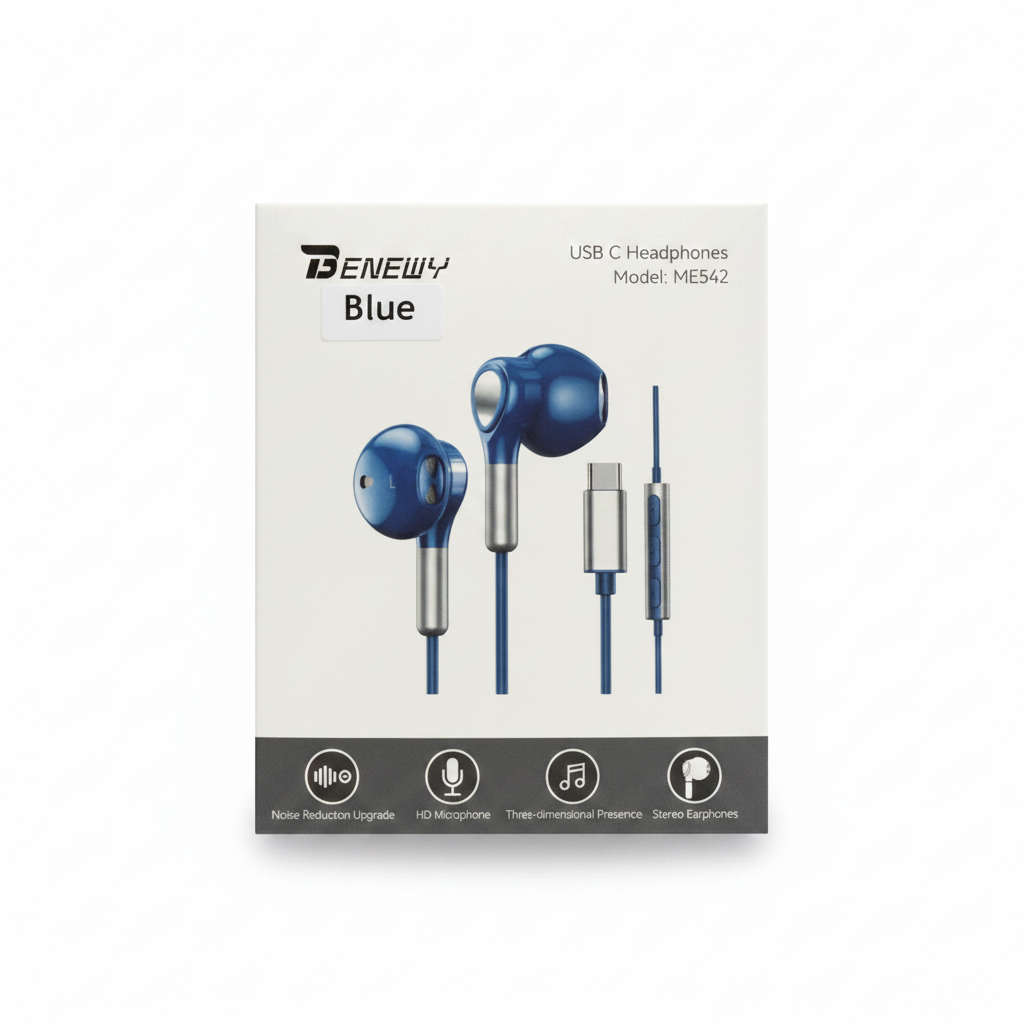 Benewy USB C Headphones Model ME542