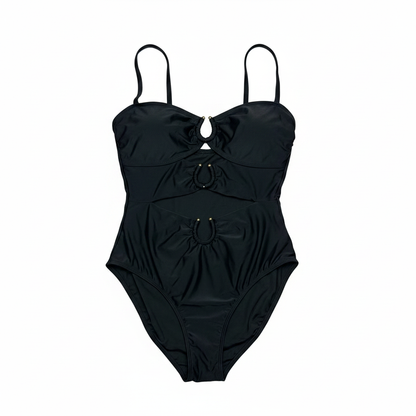 Eomenie One Piece Swimsuit for Women Ring Linked Monokini Sexy Bathing Suit
