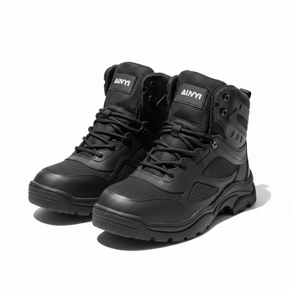 Men's AUVYI Steel Toe Work Boots Wide Toe Lightweight Breathable Size 9
