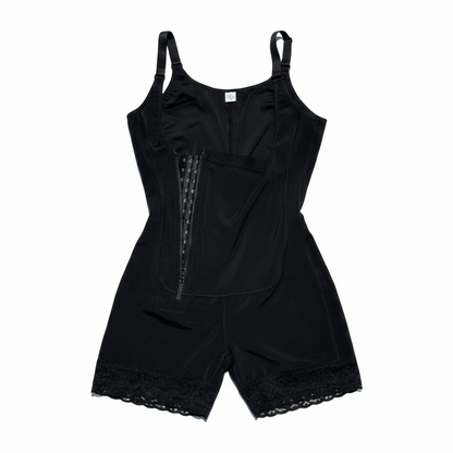 Women's High Compression Faja Bodysuit – Black (Size XS)