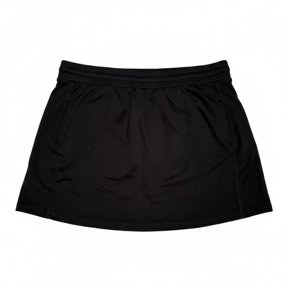 Women's 2-Piece Skort with Pockets, Black (Size XL)