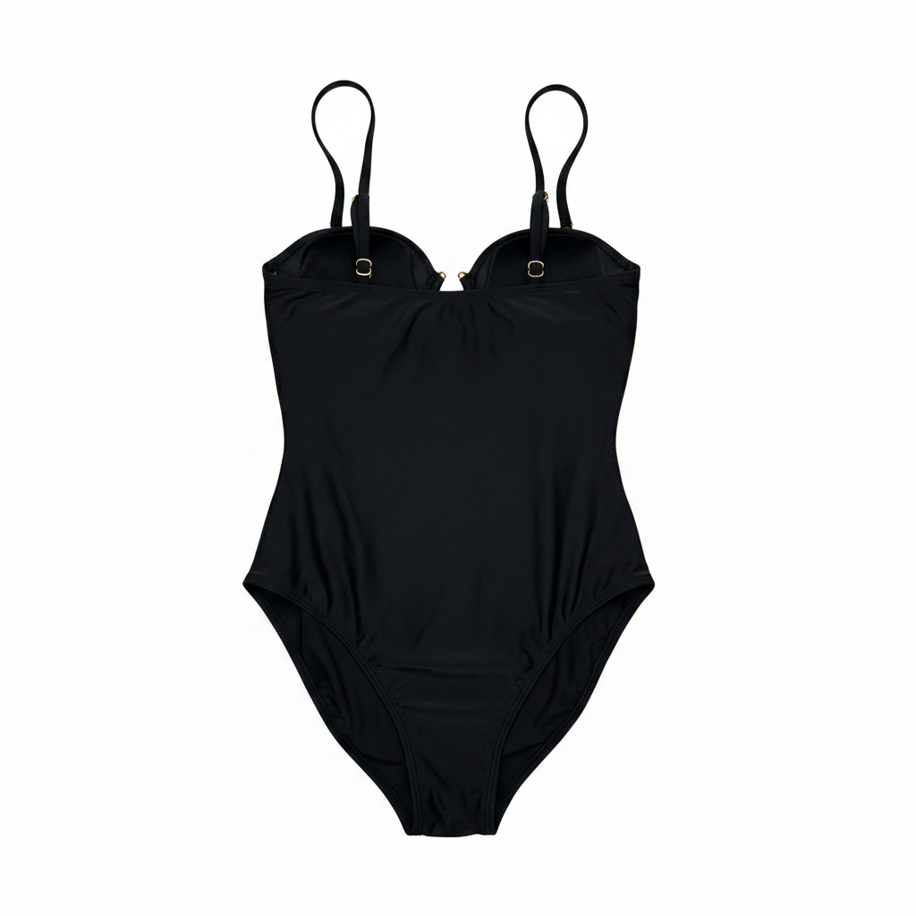 Eomenie One Piece Swimsuit for Women Ring Linked Monokini Sexy Bathing Suit