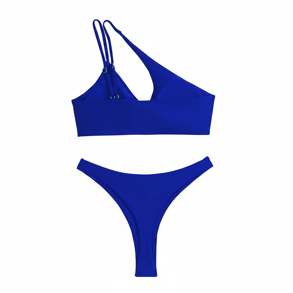 Palmipeta Women's Sexy Brazilian Thong Bikini Set – Blue, Size Small