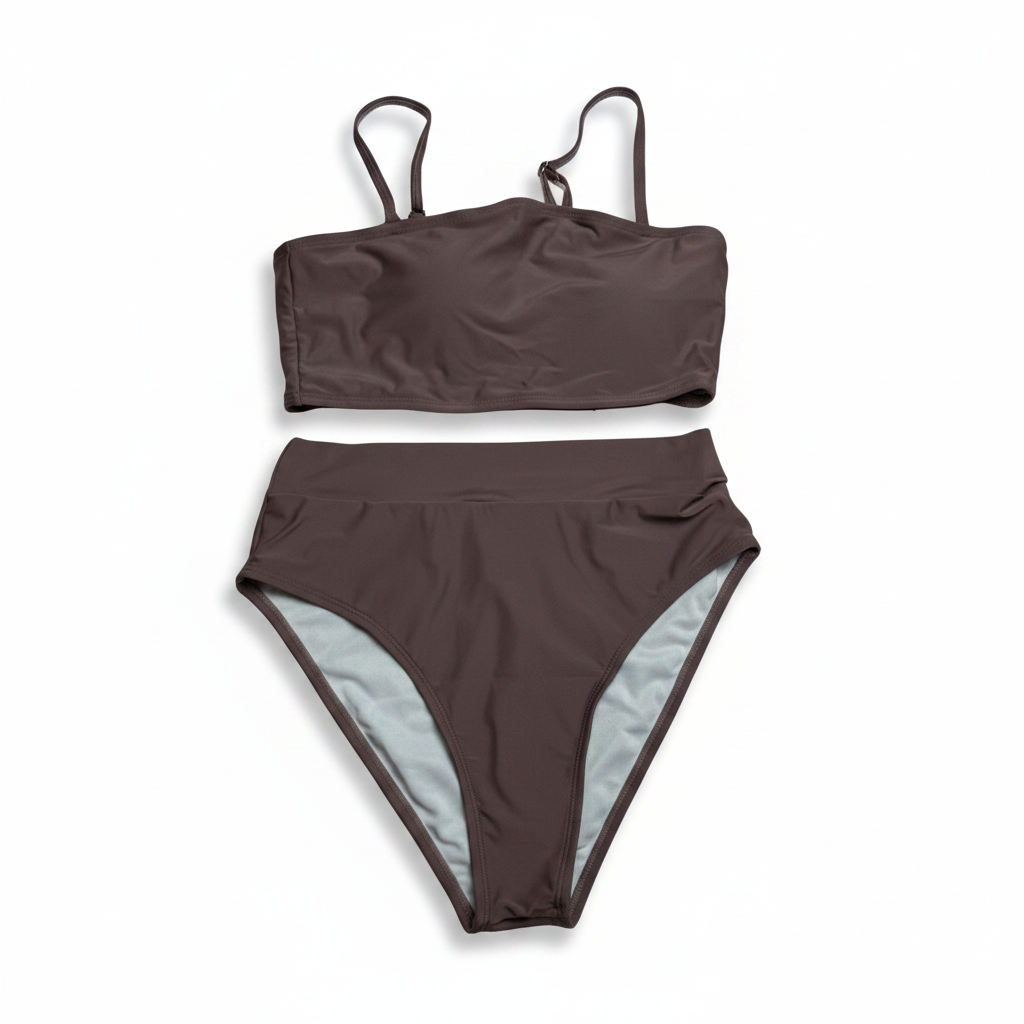 Women’s Pink Queen 2-Piece Bikini Set  Dark Brown Size Medium