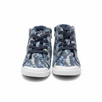 Kid's Blowfish Malibu Navy Camo Canvas Sneakers Size 11