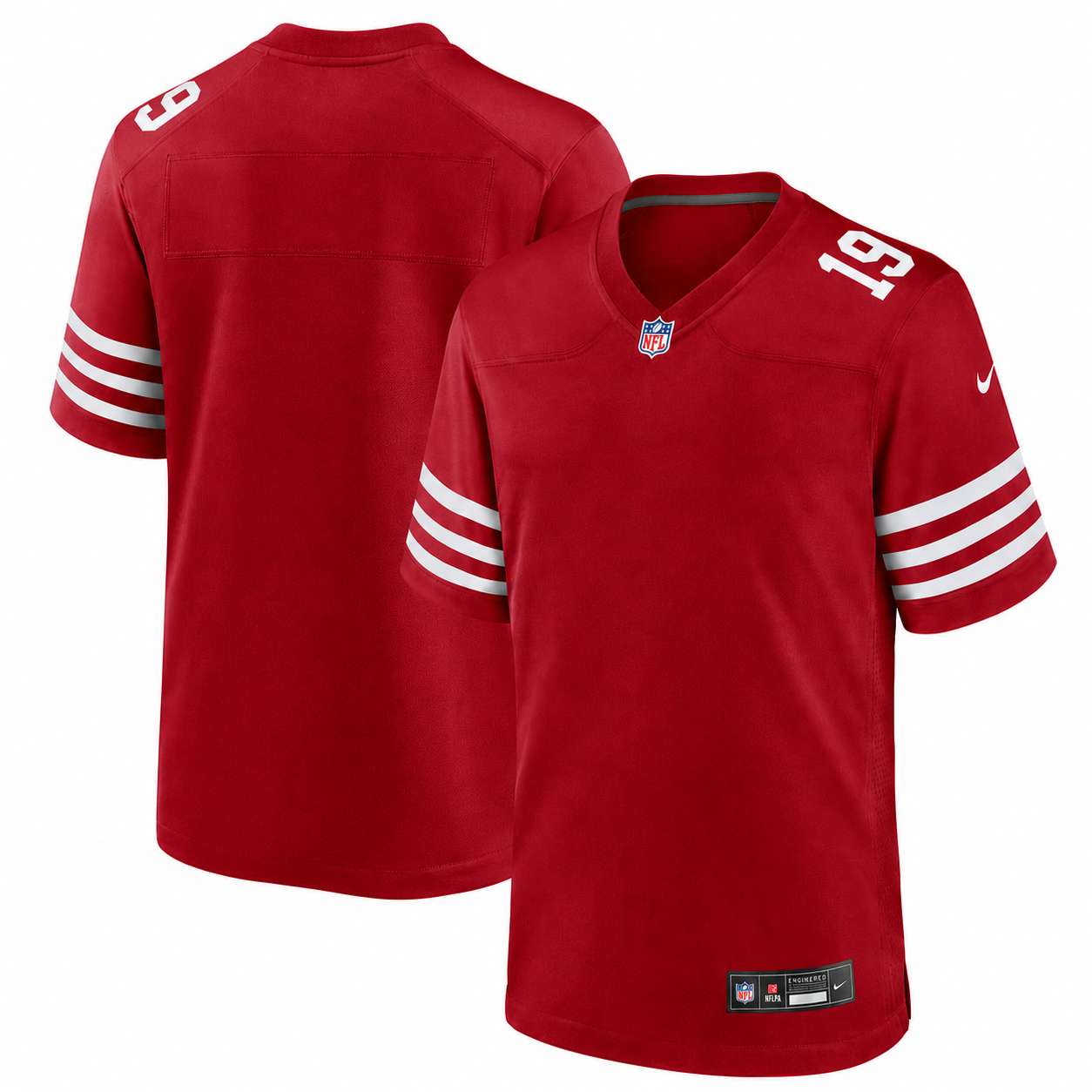 San Francisco 49ers Nike Customizable Game Jersey – Red, Size Large