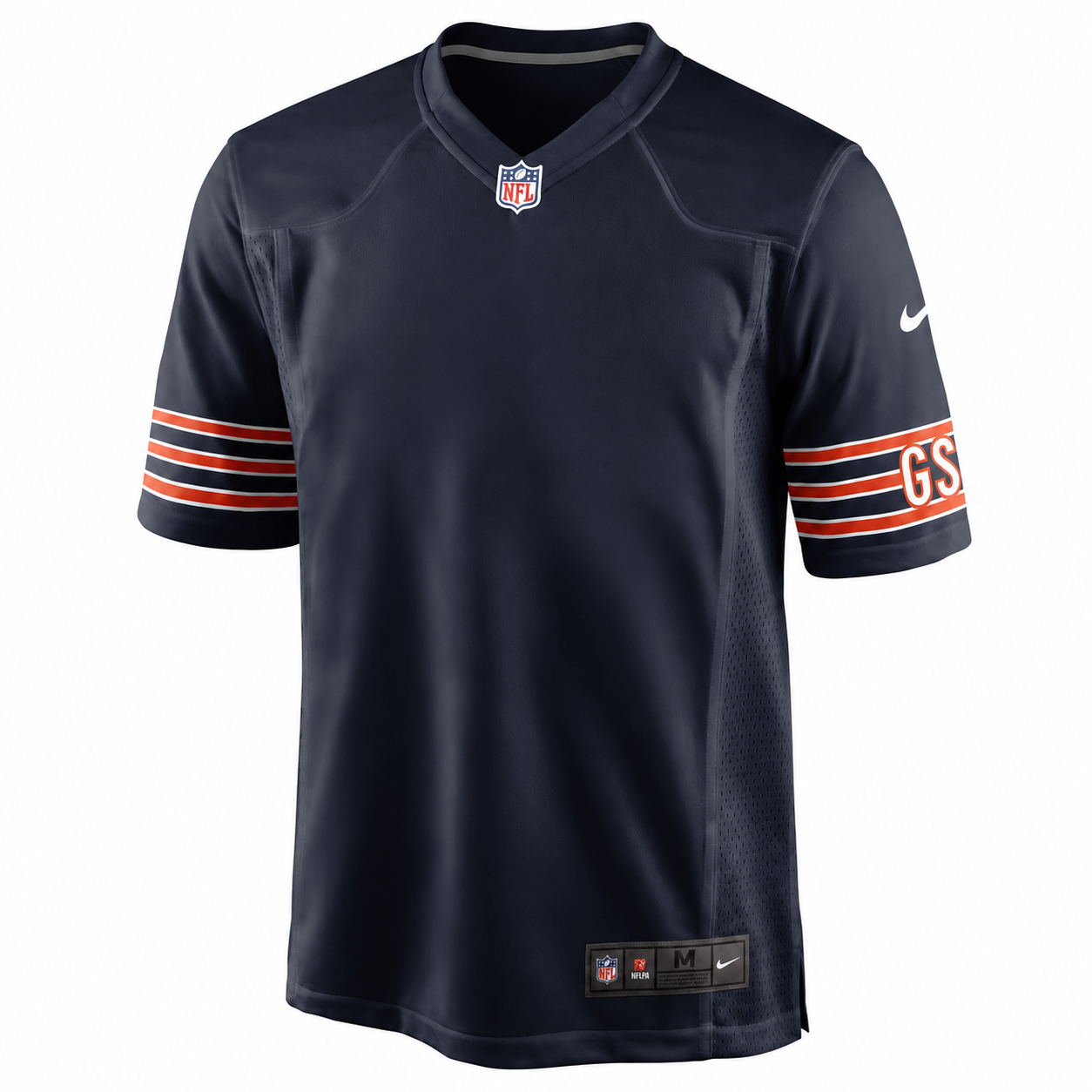 Chicago Bears Nike Customizable Game Jersey – Navy, Size Medium