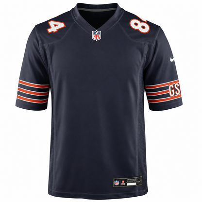 Chicago Bears Nike Customizable Game Jersey – Navy, Size Large