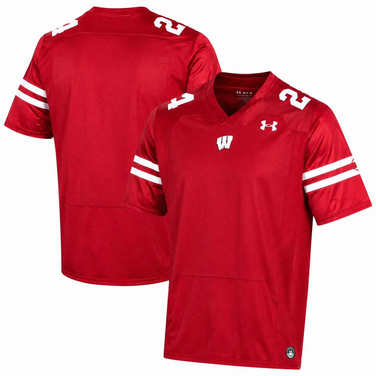 Men's Wisconsin Badgers Red Player Custom Jersey – Size Large