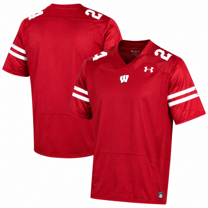 Men's Wisconsin Badgers Red Player Custom Jersey – Size Large