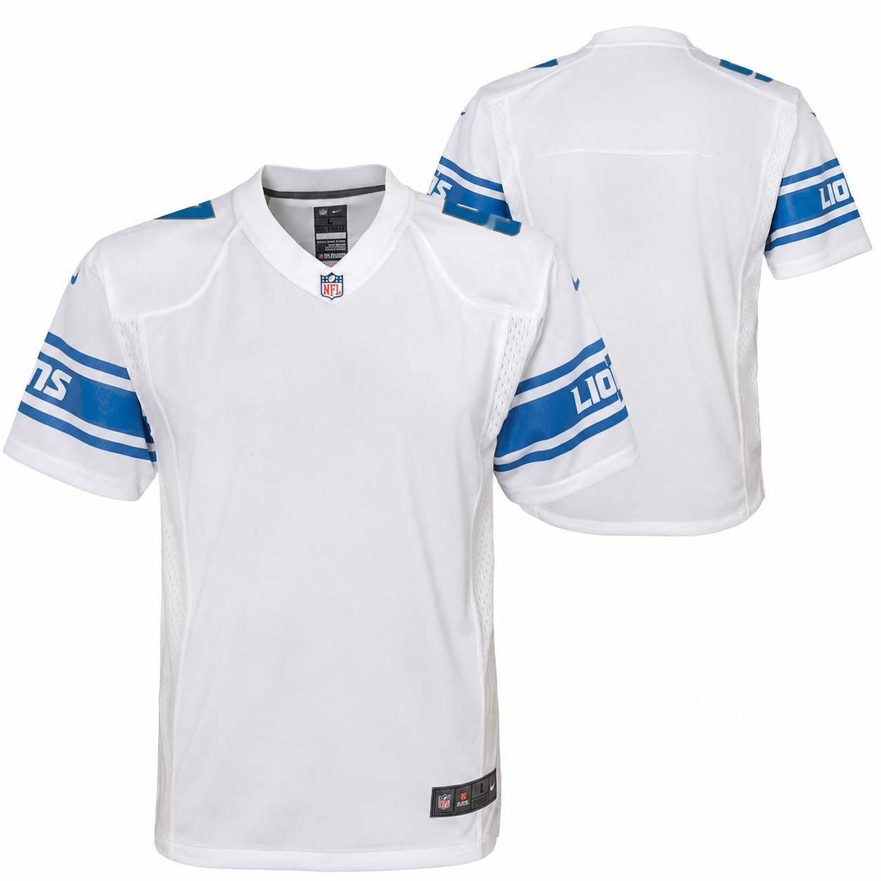 Detroit Lions Hutchinson #97 White Jersey – Size XL