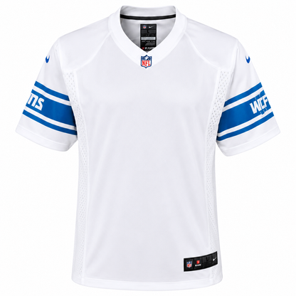Detroit Lions Nike Customizable Game Jersey – White Size 3XL