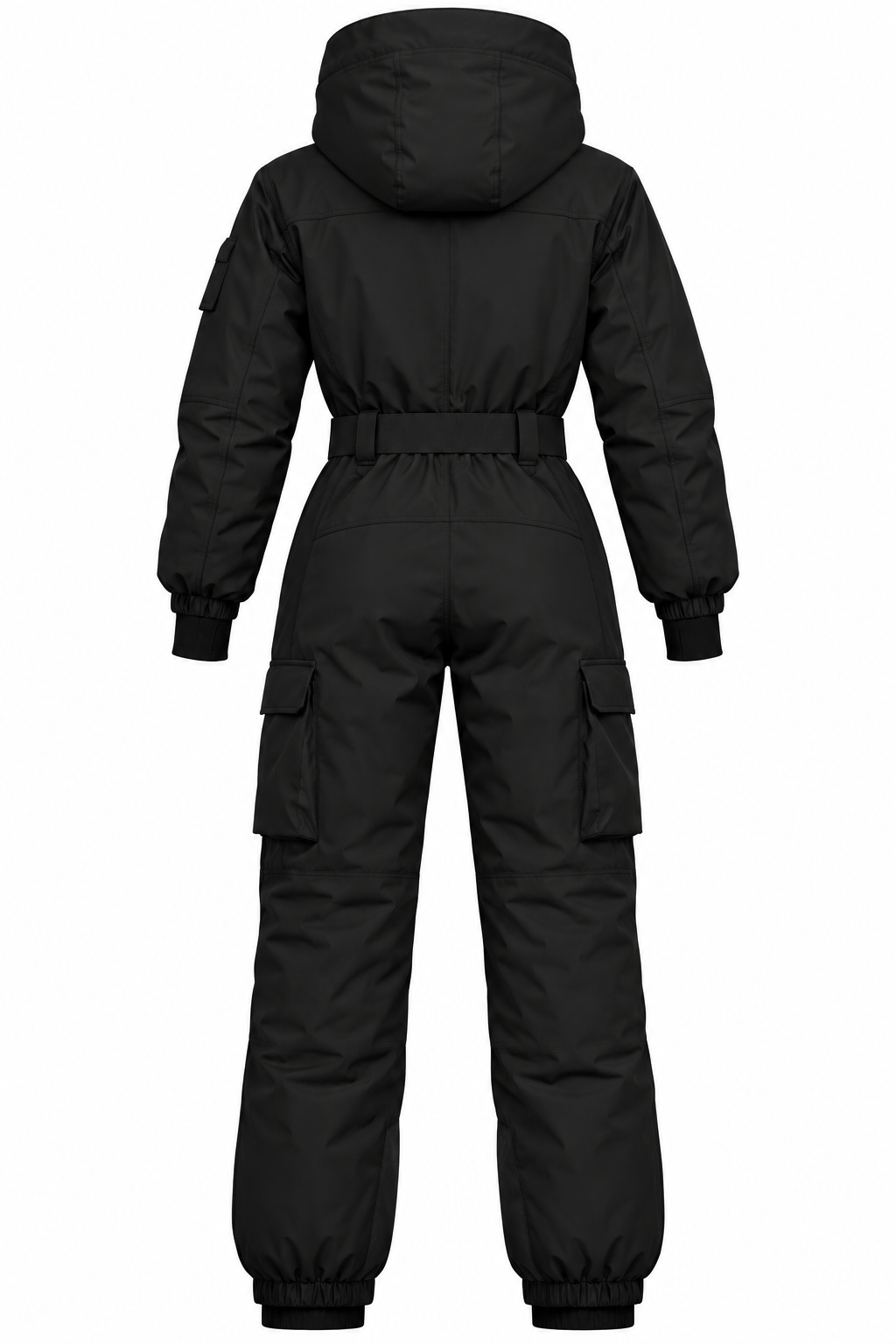 GSOU SNOW Women's One-Piece Ski Suit, Black, Size M