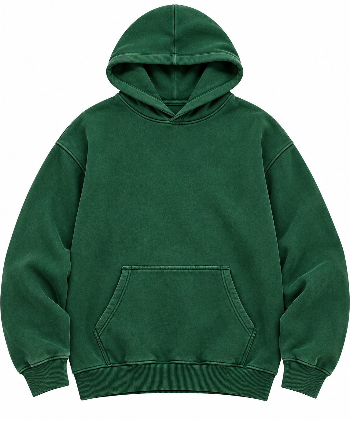 NWOT Men's Acid Wash Oversized Heavyweight Hoodie, Size Large