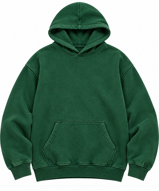 NWOT Men's Acid Wash Oversized Heavyweight Hoodie, Size Large