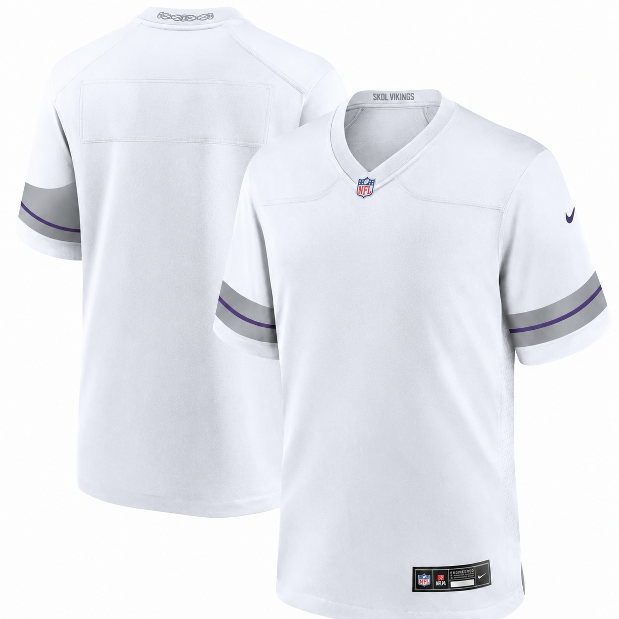 Minnesota Vikings Nike Customizable Game Jersey – White