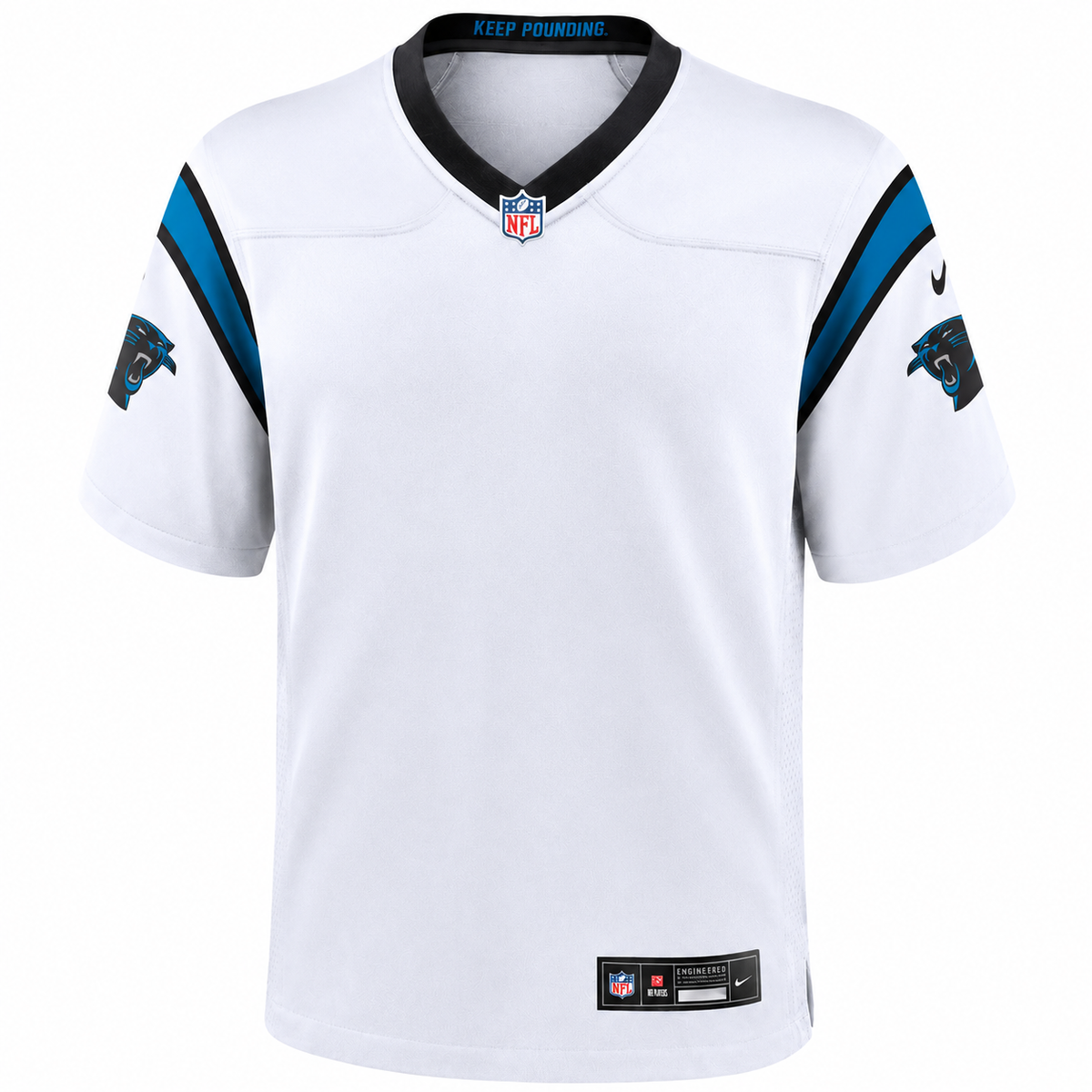 Carolina Panthers Nike Customizable Game Jersey – White