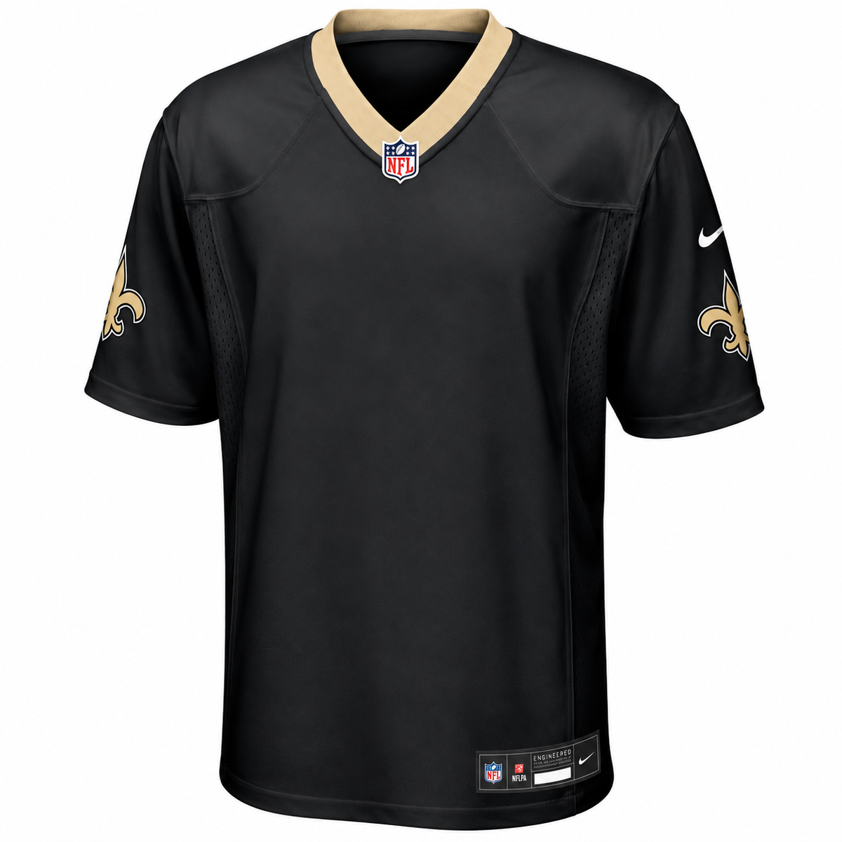 New Orleans Saints Nike Customizable Game Jersey – Black