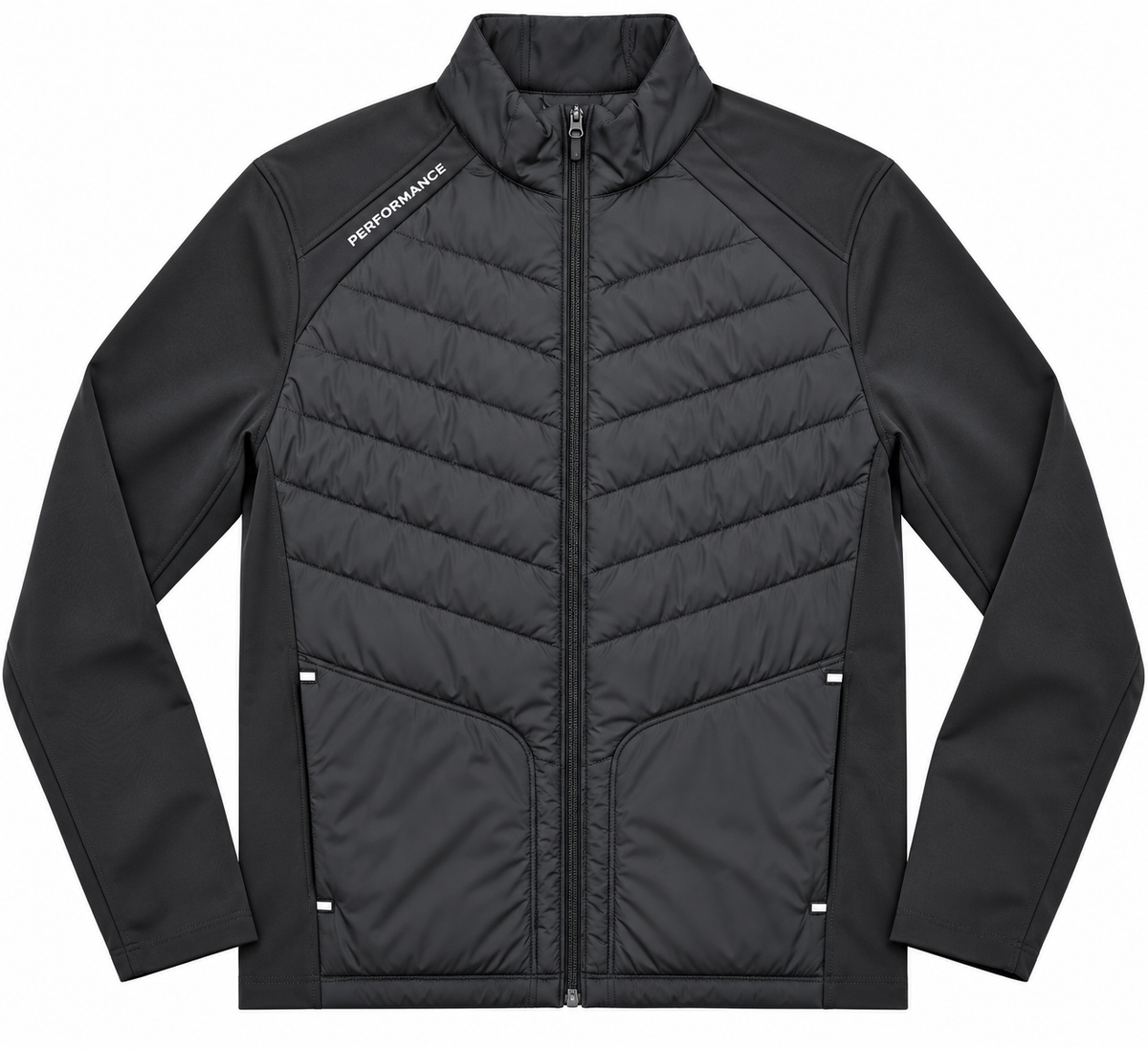 NWT Walter Hagen Men's Hybrid Golf Jacket Performance 11 Black Size S