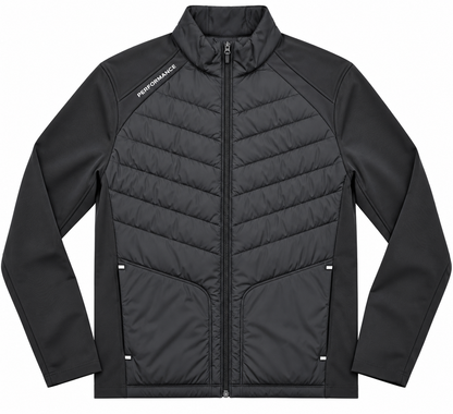 NWT Walter Hagen Men's Hybrid Golf Jacket Performance 11 Black Size S