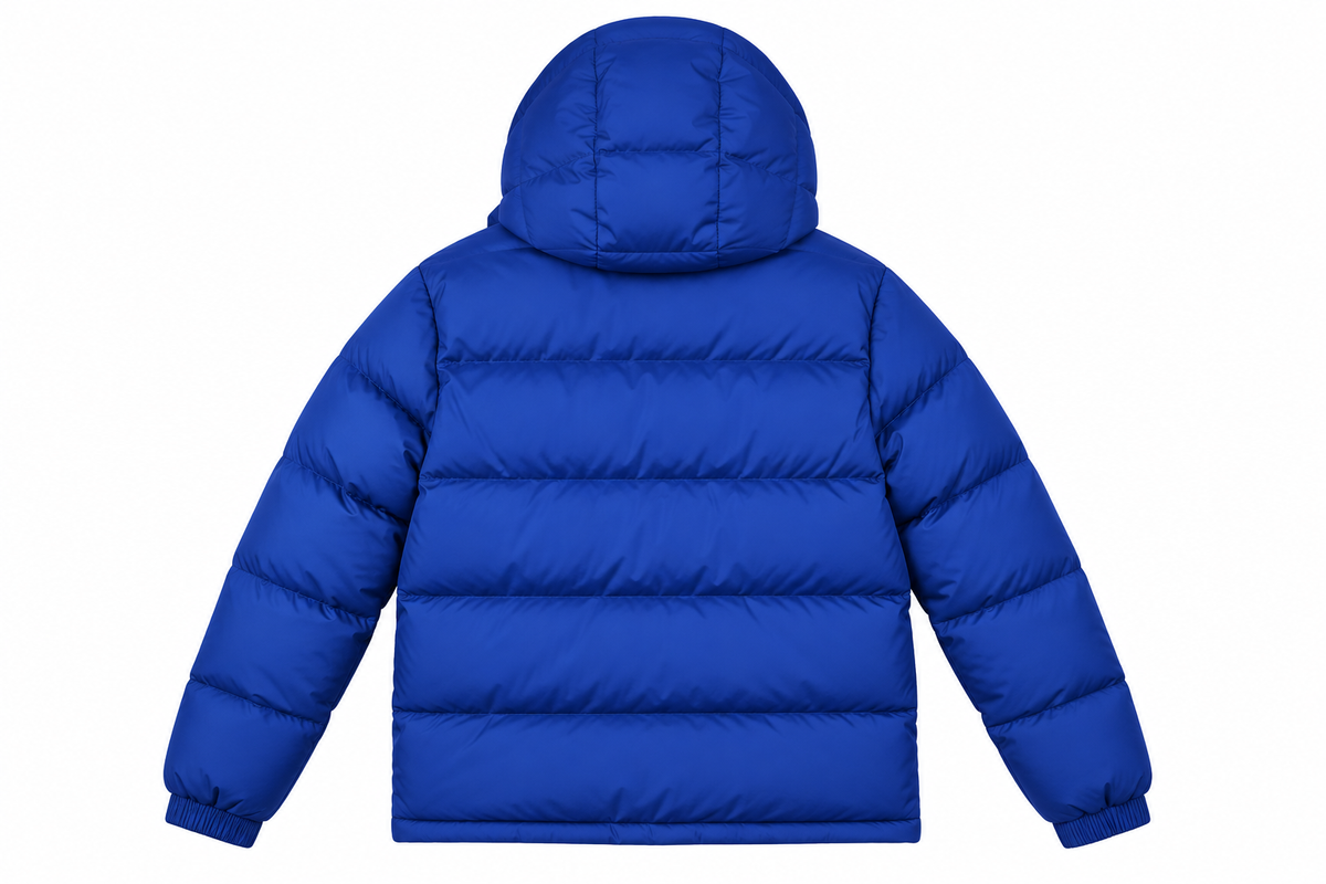 NWT Alpine Design Men's 1962 Retro Puffer Jacket Space Blue Removable Hood