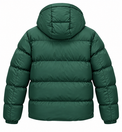 NWT Alpine Design Men's 1962 Retro Puffer Jacket Space Blue Removable Hood