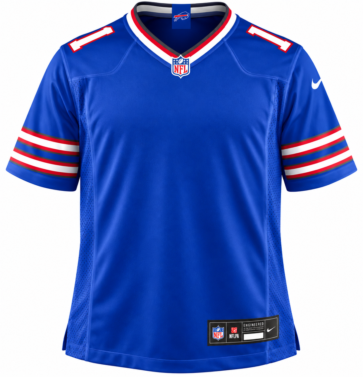 Buffalo Bills #1 Custom Game Jersey – Blue