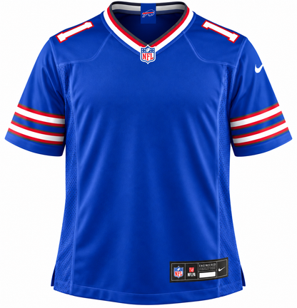 Buffalo Bills #1 Custom Game Jersey – Blue