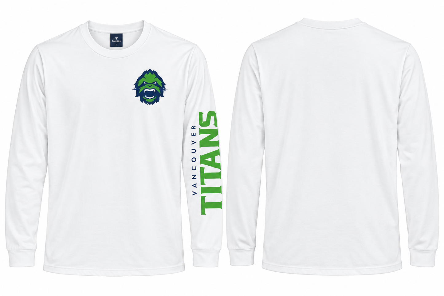 Vancouver Titans Overwatch League Long Sleeve Jersey – White
