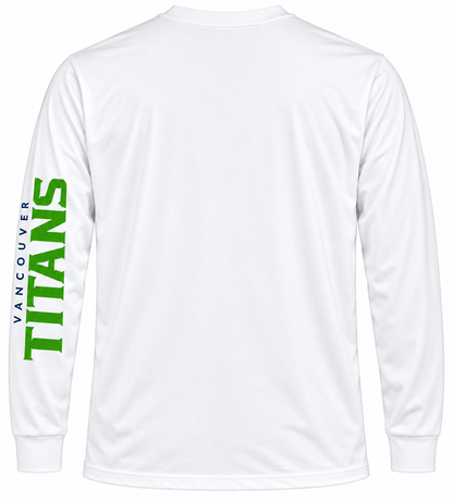Vancouver Titans Overwatch League Long Sleeve Jersey – White