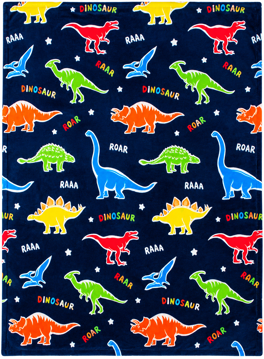 🦖 Glow in The Dark Dino Blanket for Kids | 50"x60" | Fleece Throw