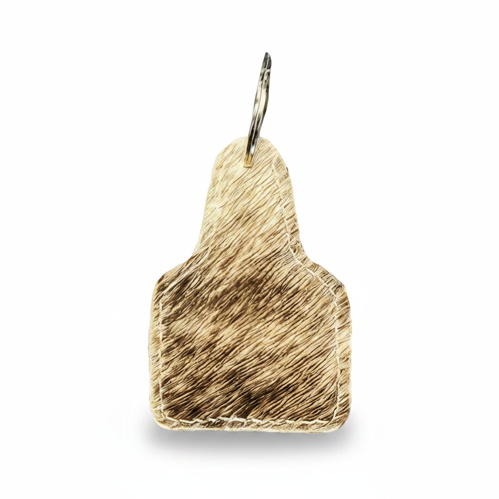 Handcrafted Cowhide Cow Tag 3.25" x 2.25"